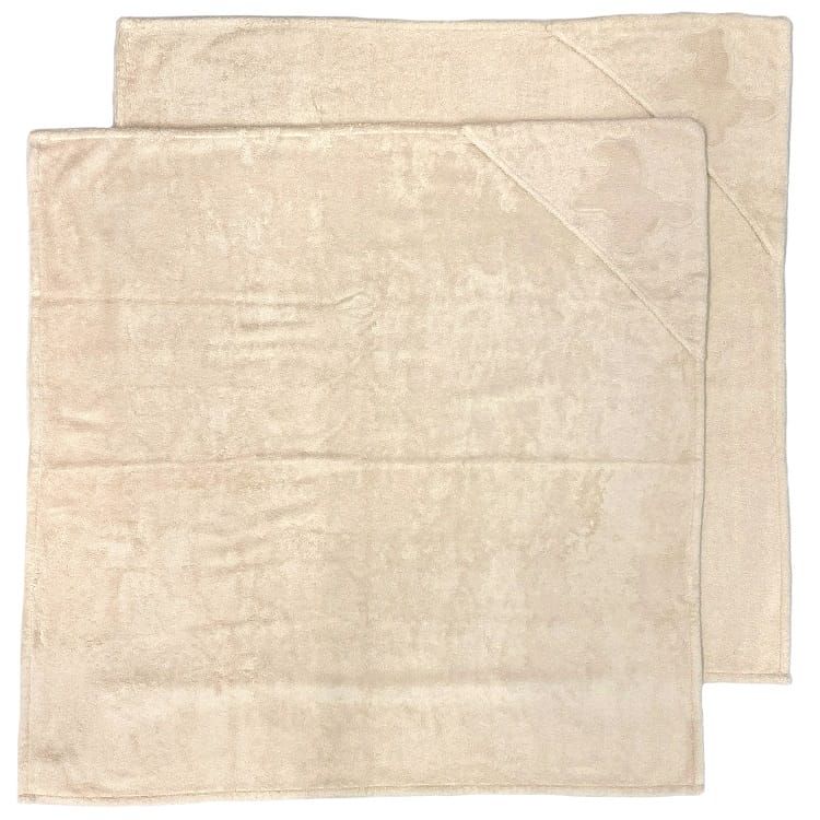 ☆【新品未使用】HERMES 綿100％ ベビータオル おくるみ ベージュ 楽天