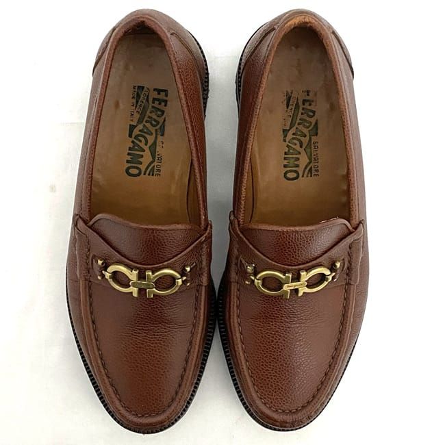 楽天市場】サルヴァトーレ フェラガモ ローファー ec-21585 ブラウン