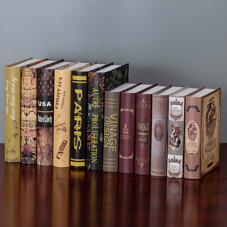 楽天市場】12冊セット!洋書 イミテーション ブック 本 模型 アート 本