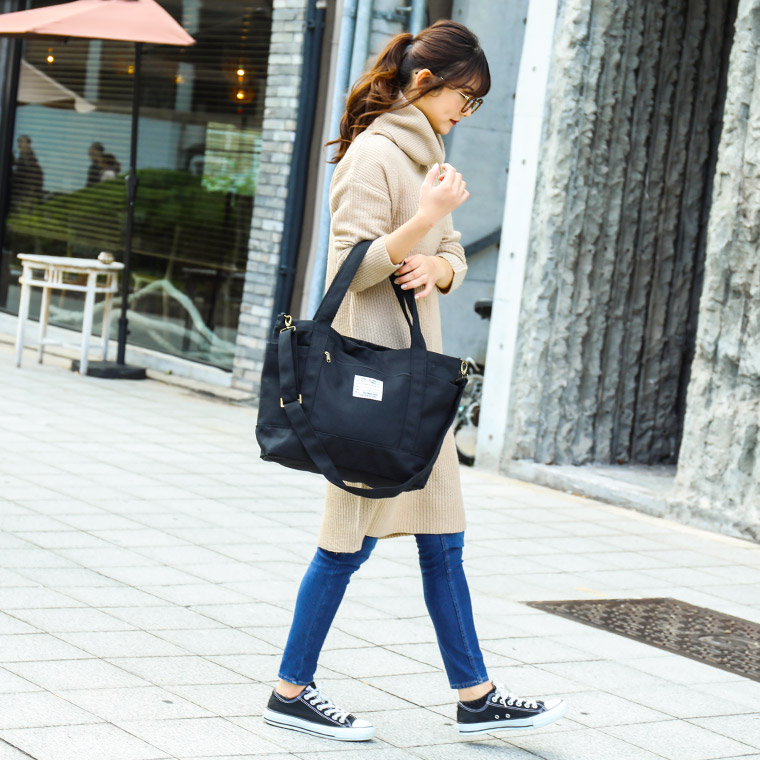 楽天市場】マザーズバッグ 大容量 2WAY ショルダーバッグ トートバッグ