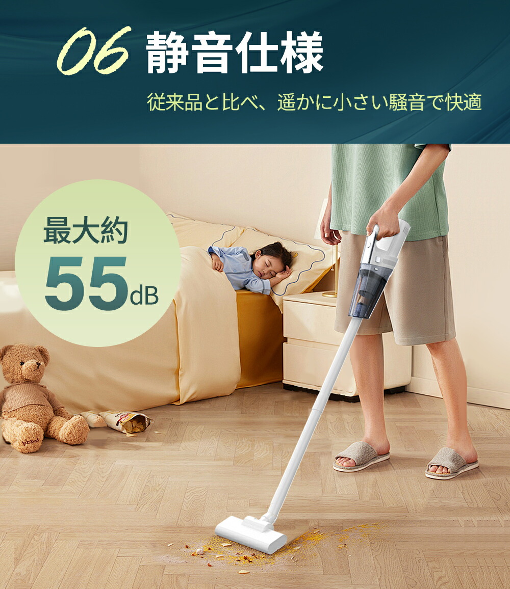 楽天市場】掃除機 コードレス 軽量 静音 2way ハイパワー 掃除機