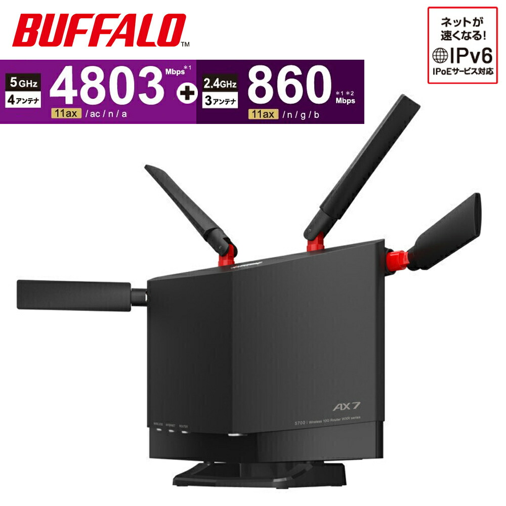 楽天市場】【訳あり】 BUFFALO WXR-5700AX7S 無線ルーター Wi-Fi 6対応