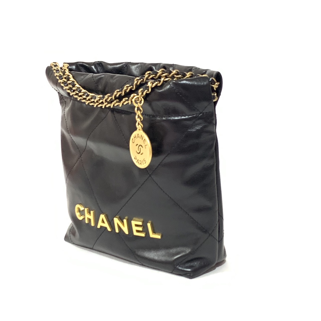 楽天市場】【未使用品】CHANEL シャネル22 ミニ レザー チェーン