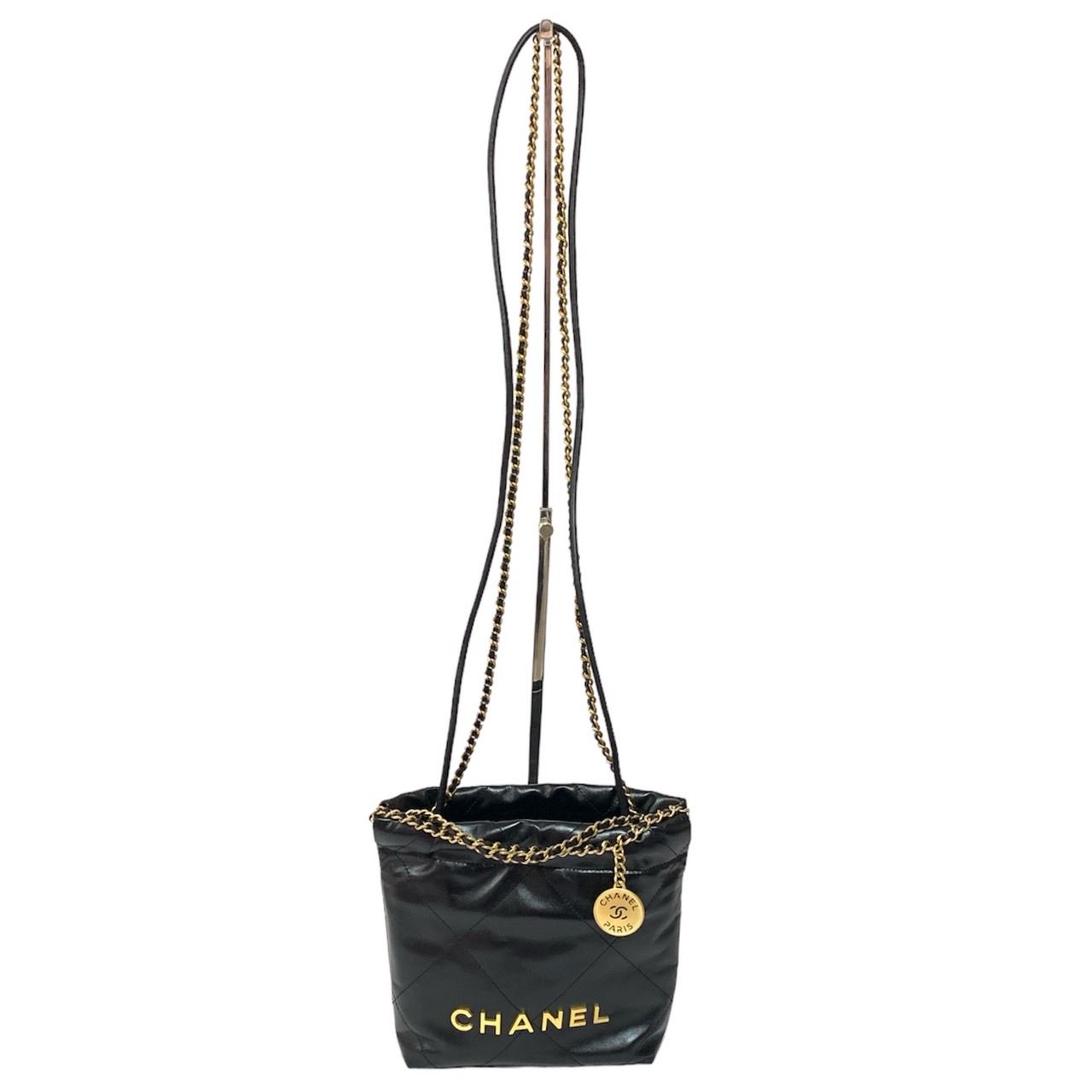 楽天市場】【未使用品】CHANEL シャネル22 ミニ レザー チェーン