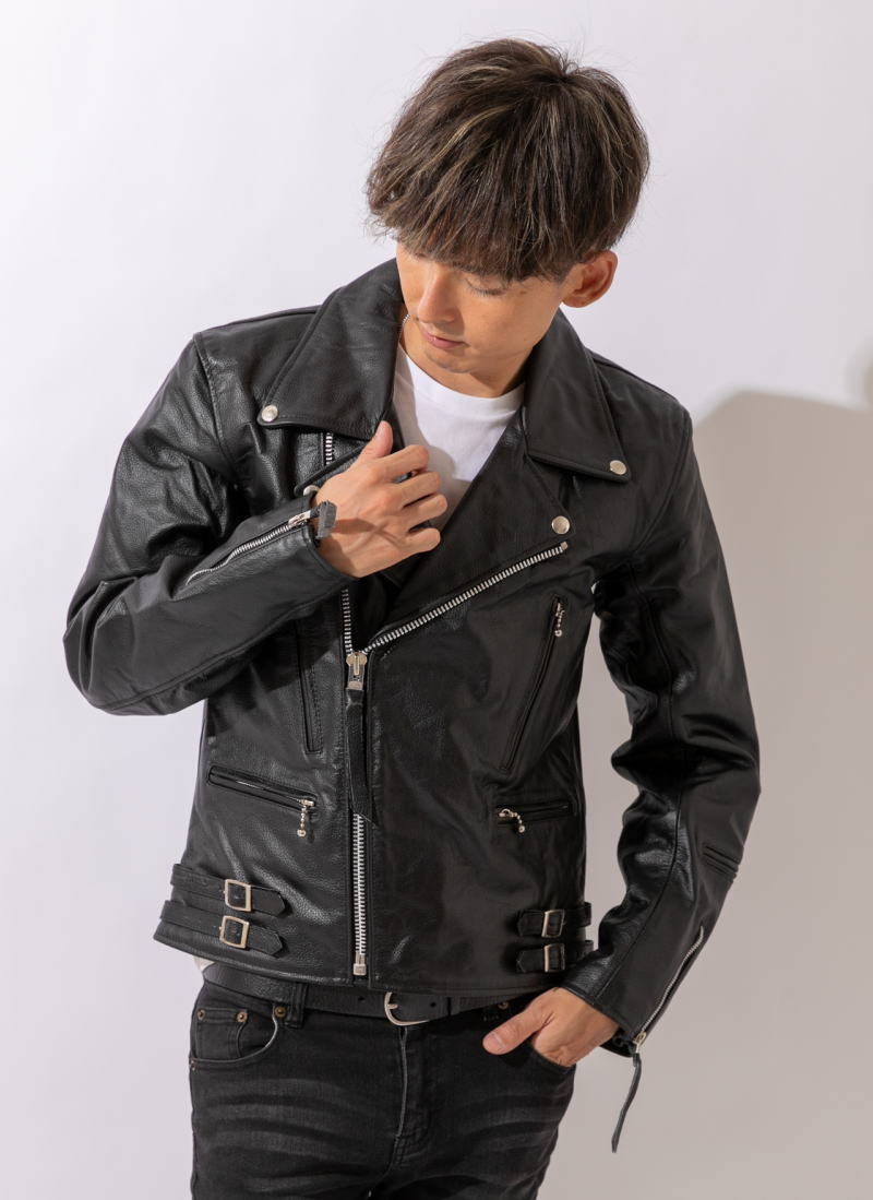 楽天市場】UK ダブル ライダースジャケット レザージャケット メンズ