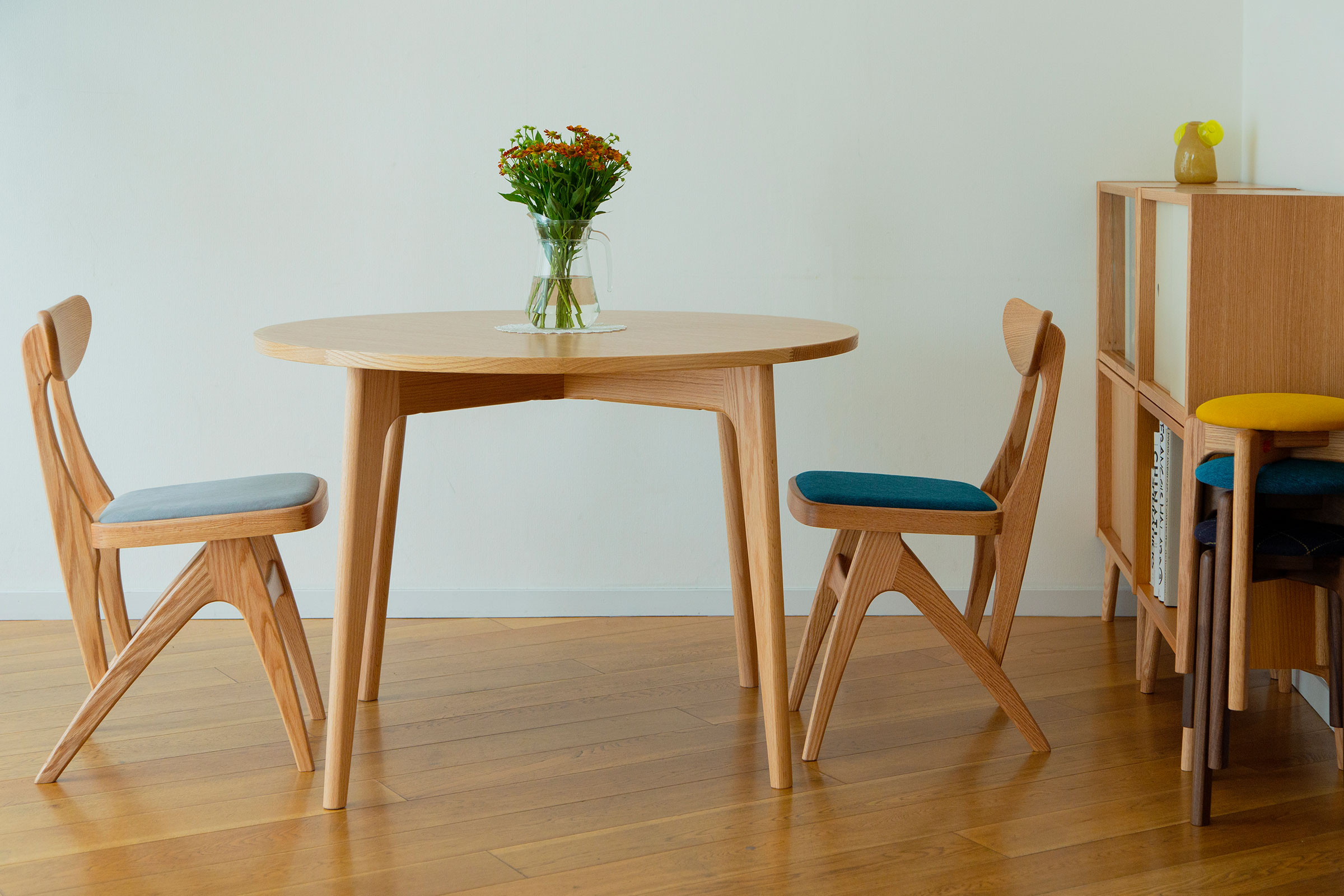 楽天市場】MARUNI60 ラウンドテーブル80, 100, 120（オーク