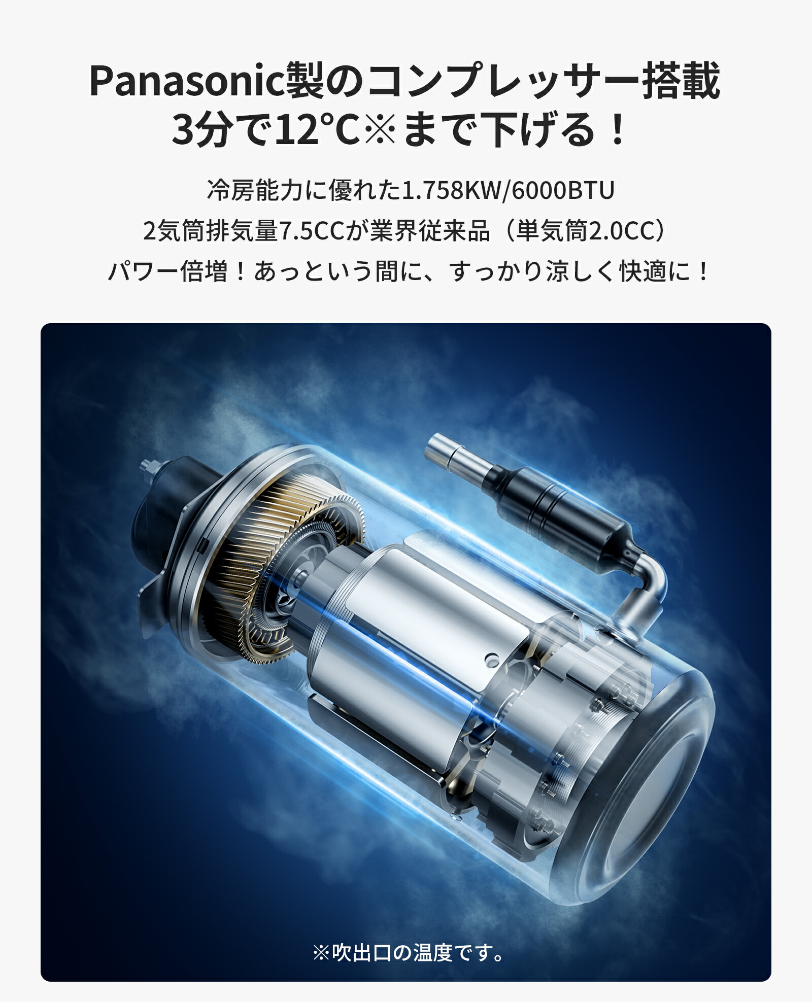 楽天市場】EENOUR スポットクーラー3.0 1.758kW/6000BTU ポータブル