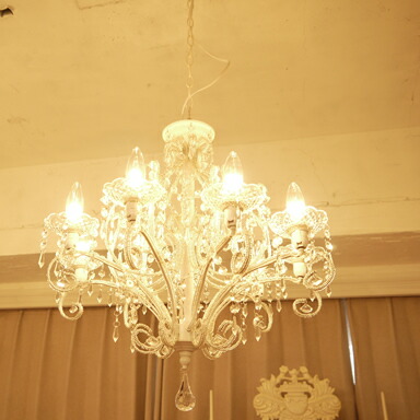 楽天市場】シャンデリア ジュエル 9灯 ホワイト/アンティークブラック