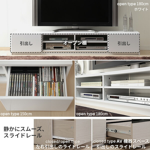 楽天市場】5%OFFクーポン対象 テレビ台 ローボード テレビボード 鏡面