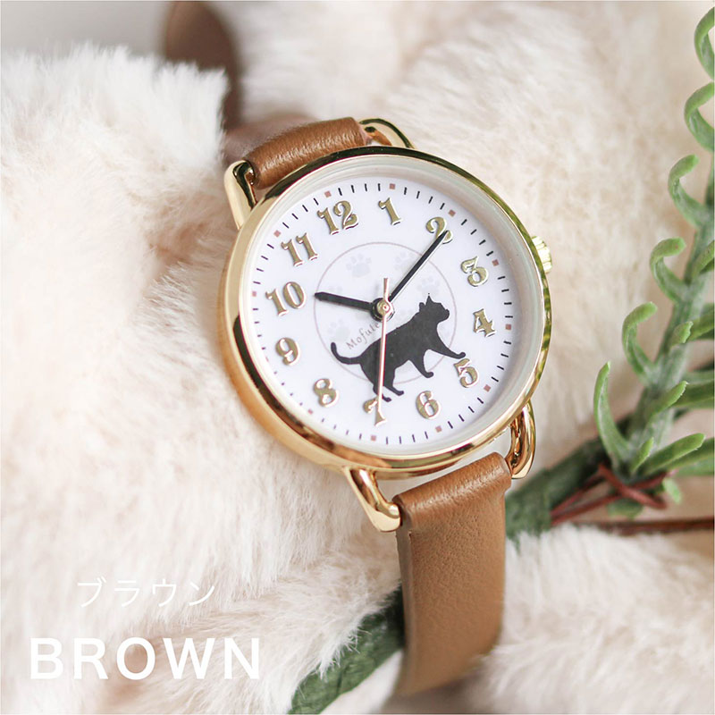 楽天市場】腕時計 レディース モール ネコ 猫 ネコモチーフ 花 花柄