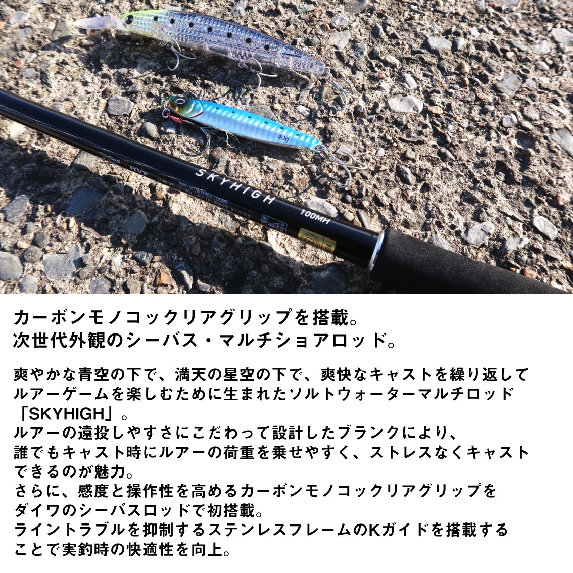 楽天市場】ダイワ スカイハイ 96MH (Daiwa ショアジギング ロッド 竿