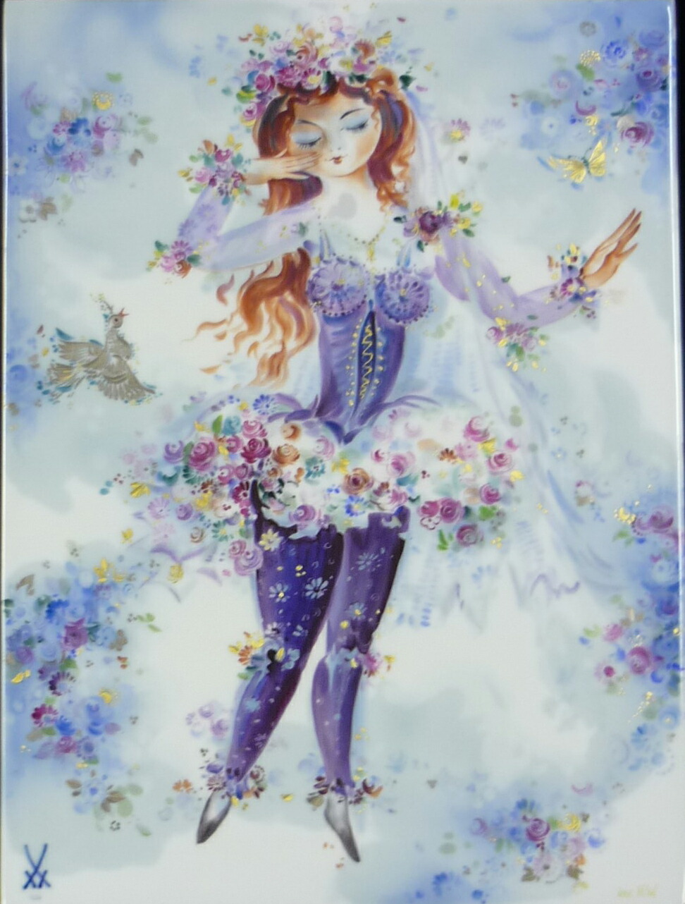 楽天市場】マイセン 陶板【マイセン】meissen【マイセンMEISSEN】額装