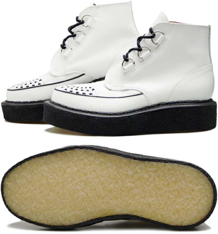 E COX SKIPTON ホワイト サイズ7(26㎝) GEORGE COX SKIPTON ZIP BOOT