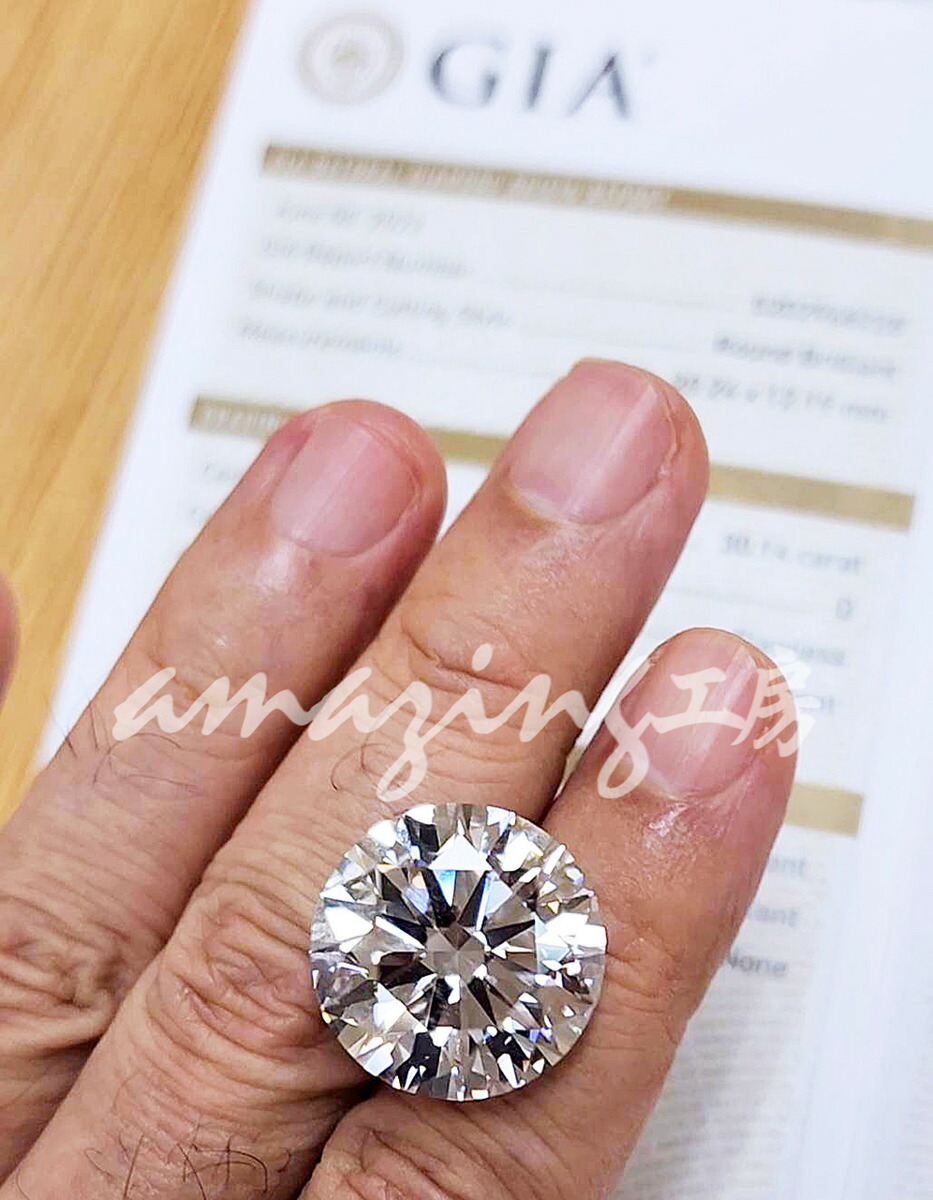 楽天市場】【 GIA 鑑定書ブック付 】最高品質！ GIA 30.14ct D FL 3EX