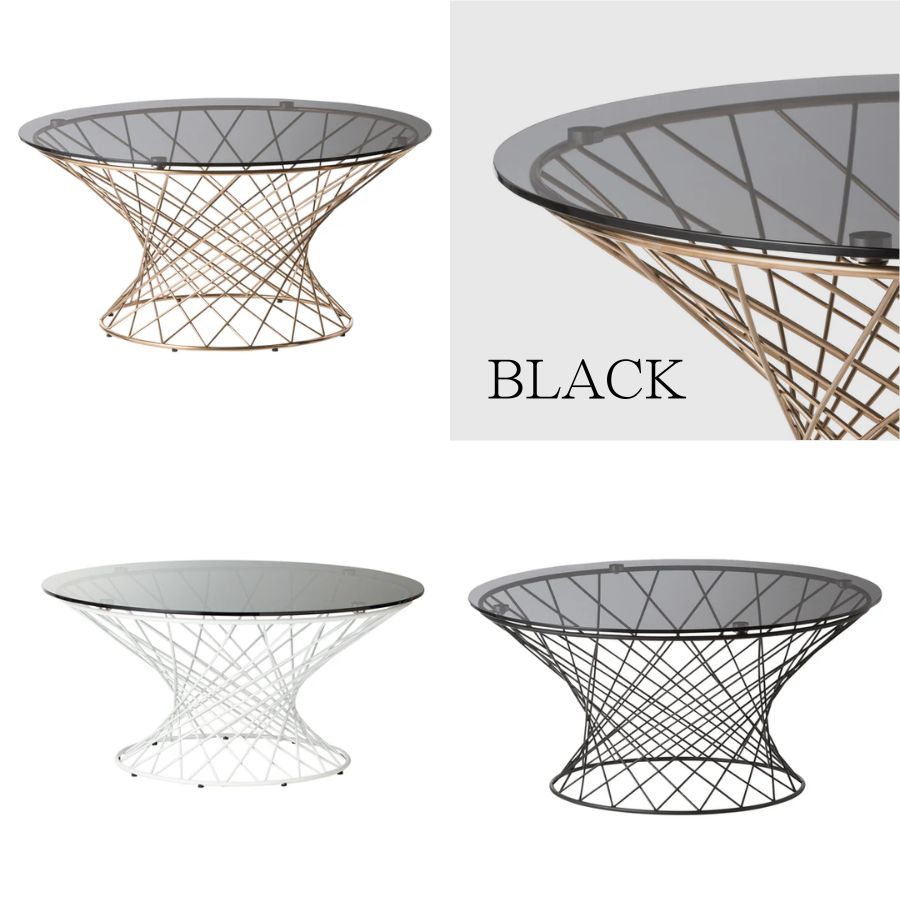 楽天市場】Francfranc フランフラン マーリア ガラステーブル 丸 ロー