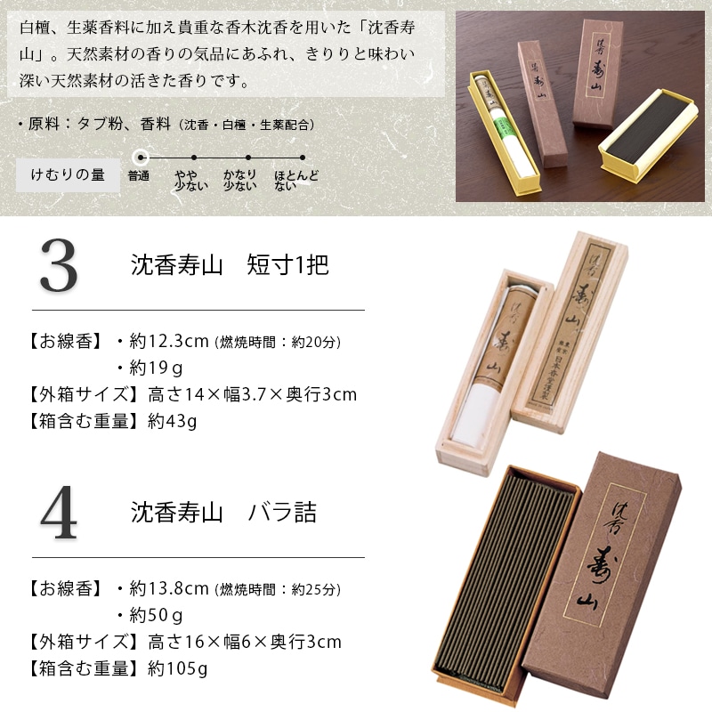 楽天市場】高級線香 日本香堂 最高級シリーズ 各種（毎日白檀香 沈香