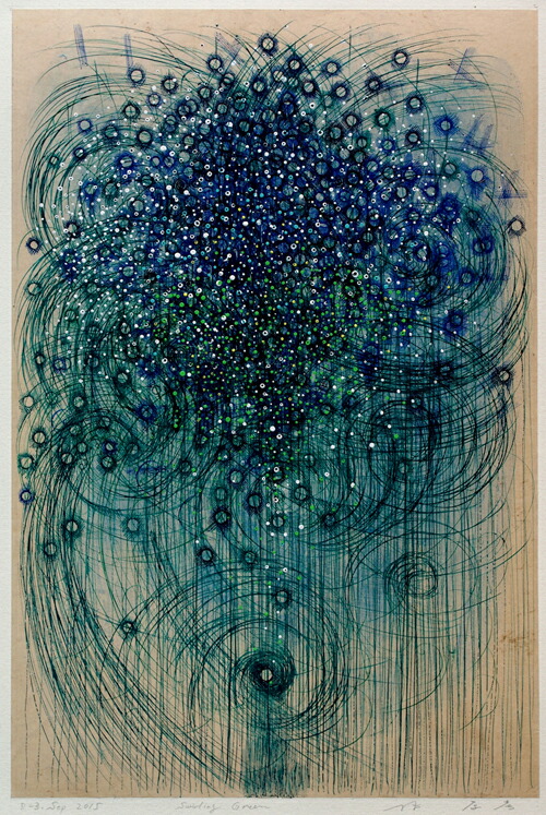 楽天市場】ミクストメディア/雁皮紙に顔料ｱｸﾘﾙｲﾝｸ、ｱｸﾘﾙ絵具 林孝彦 D