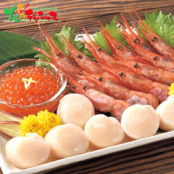 楽天市場】カネコメ田中水産 ほたて・えび・いくらセットN2026 冬