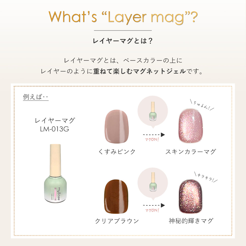 楽天市場】my&bee マイビー レイヤーマグ 8ml 16色全色セット LM-001G