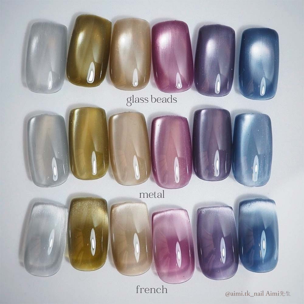 lem. メタリックカラー ジェルネイル 6本セット lem. メタリックカラー