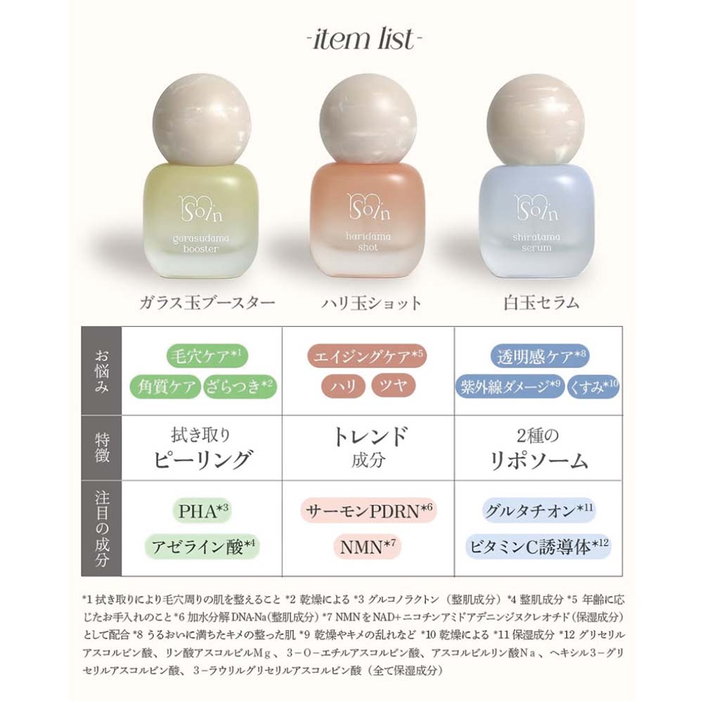楽天市場】m.soin エムドットソワン 美容液 30g 全3種 ハリダマ