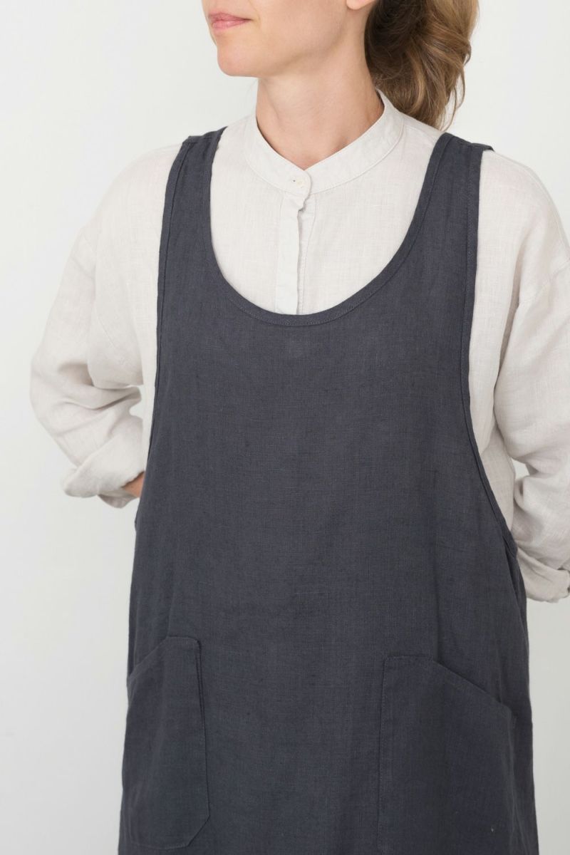 楽天市場】フォグリネンワーク リネン オーバーエプロン マカダム fog