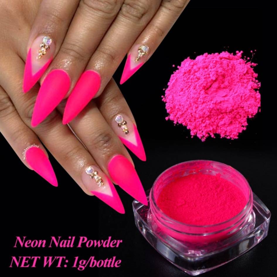 楽天市場】ネイルパウダー 蛍光色パウダー ネオンカラー ネイル
