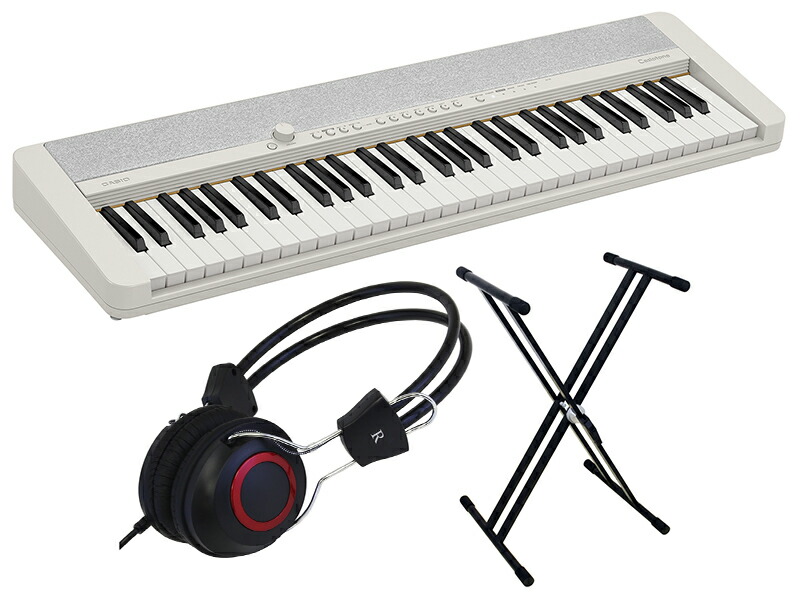 楽天市場】CASIO カシオ CT-S1 WE スタンド・ヘッドホン セット