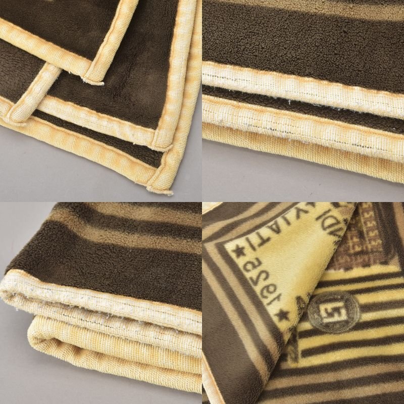 楽天市場】レア品 美品 FENDI フェンディ バッグ柄 ブランケット 毛布