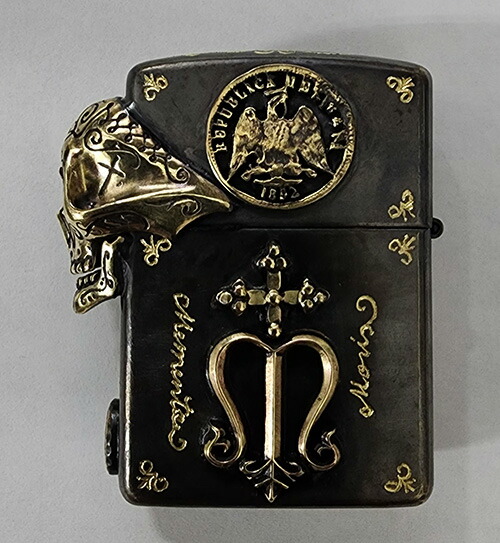楽天市場】galcia / ガルシア ZIPPO ARMOR TYPE BRASS ANTIQUE BLACK
