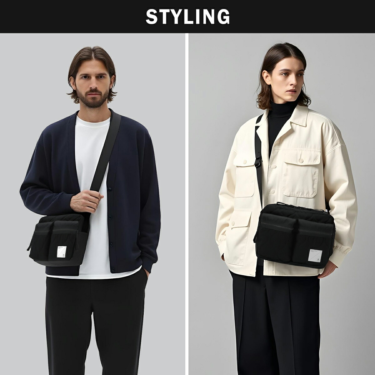 楽天市場】レビューでランチバッグプレゼント ショルダーバッグ メンズ