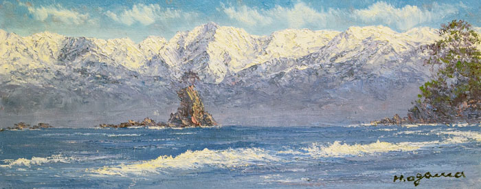 楽天市場】小川久雄 「 雨晴海岸 」 油絵 油彩画 WF3 : 内田画廊