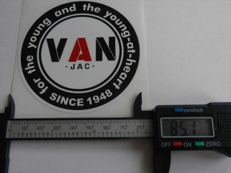楽天市場】VAN 小 ステッカー （112201） : バイク屋 ガレージ