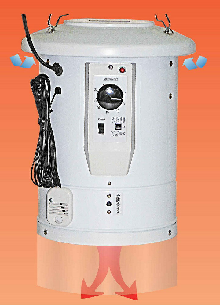 楽天市場】吊下げ式電気温風機 SF-1016A ※代引き別途+2,000円追加送料