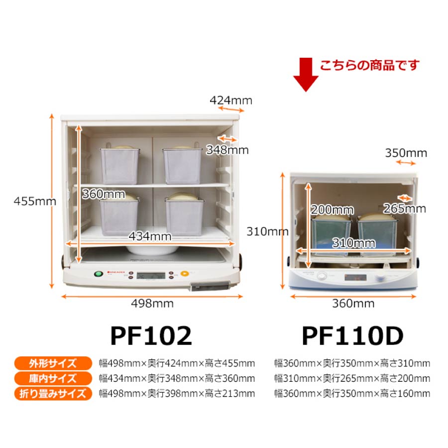 楽天市場】日本ニーダー 洗えてたためる発酵器 mini PF110D《配送