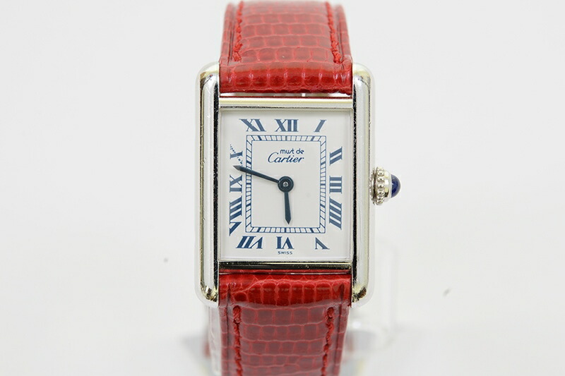 楽天市場】カルティエ タンク クォーツ レディース 赤 革ベルト