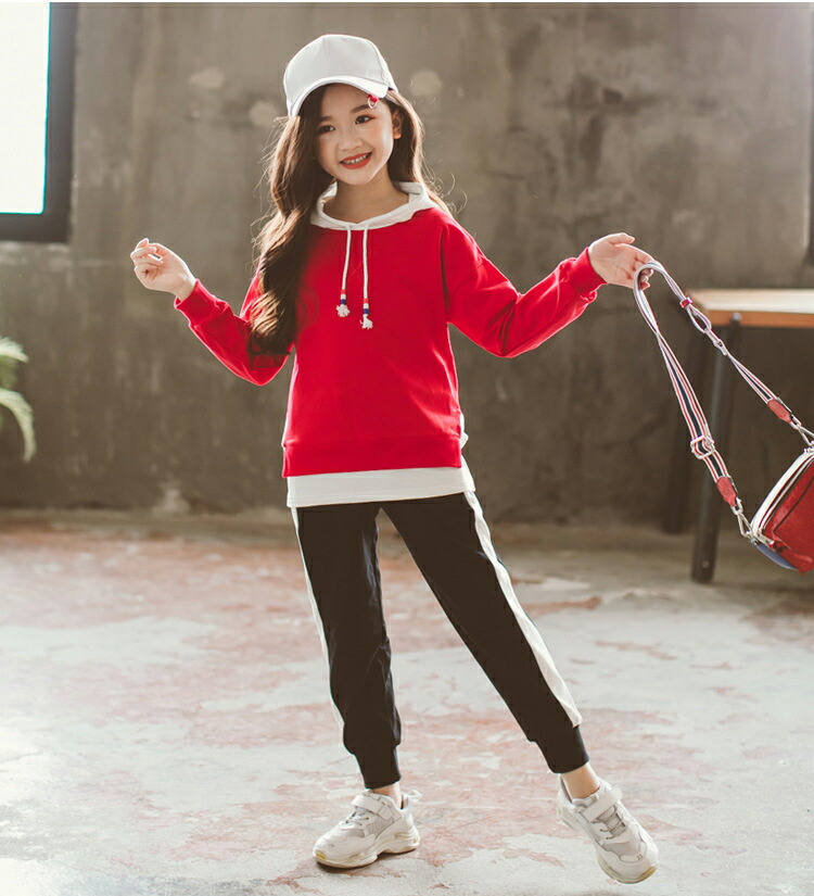 楽天市場】韓国子供服 2点セット カジュアル ナチュラル パーカー