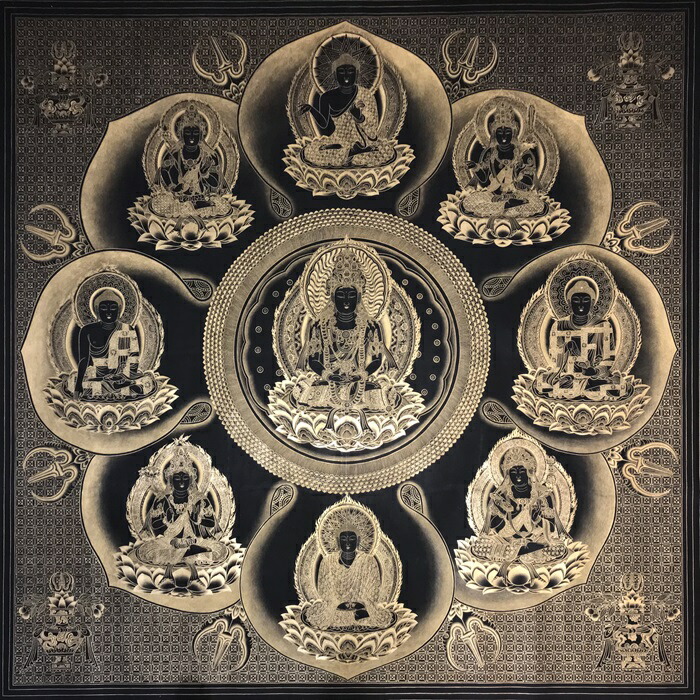 楽天市場】高雄曼荼羅 両界曼荼羅図金剛界 金、銀 肉筆仏画 送料無料