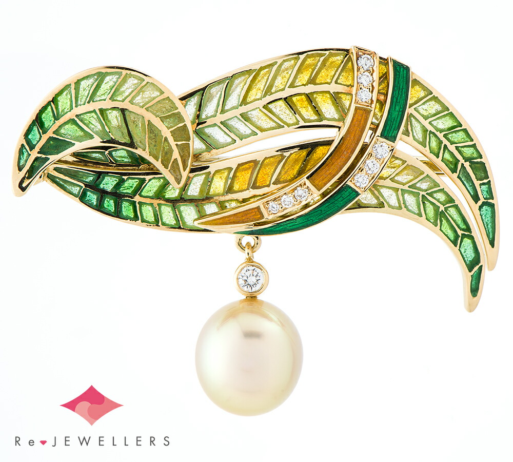 楽天市場】ブローチ（ブランドミキモト・モチーフ木の葉）（レディース