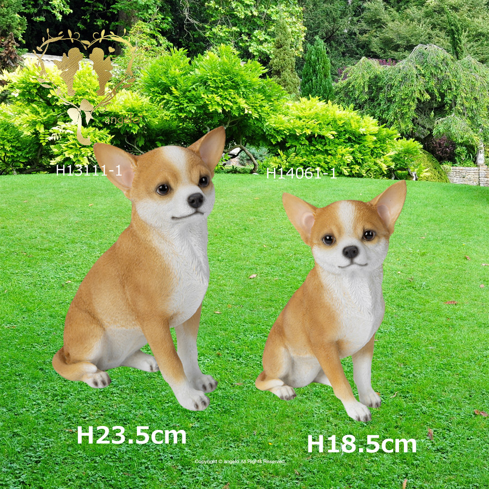 楽天市場】犬置物チワワ 【お座りチワワ】送料無料 ドッグ置物 サイズ