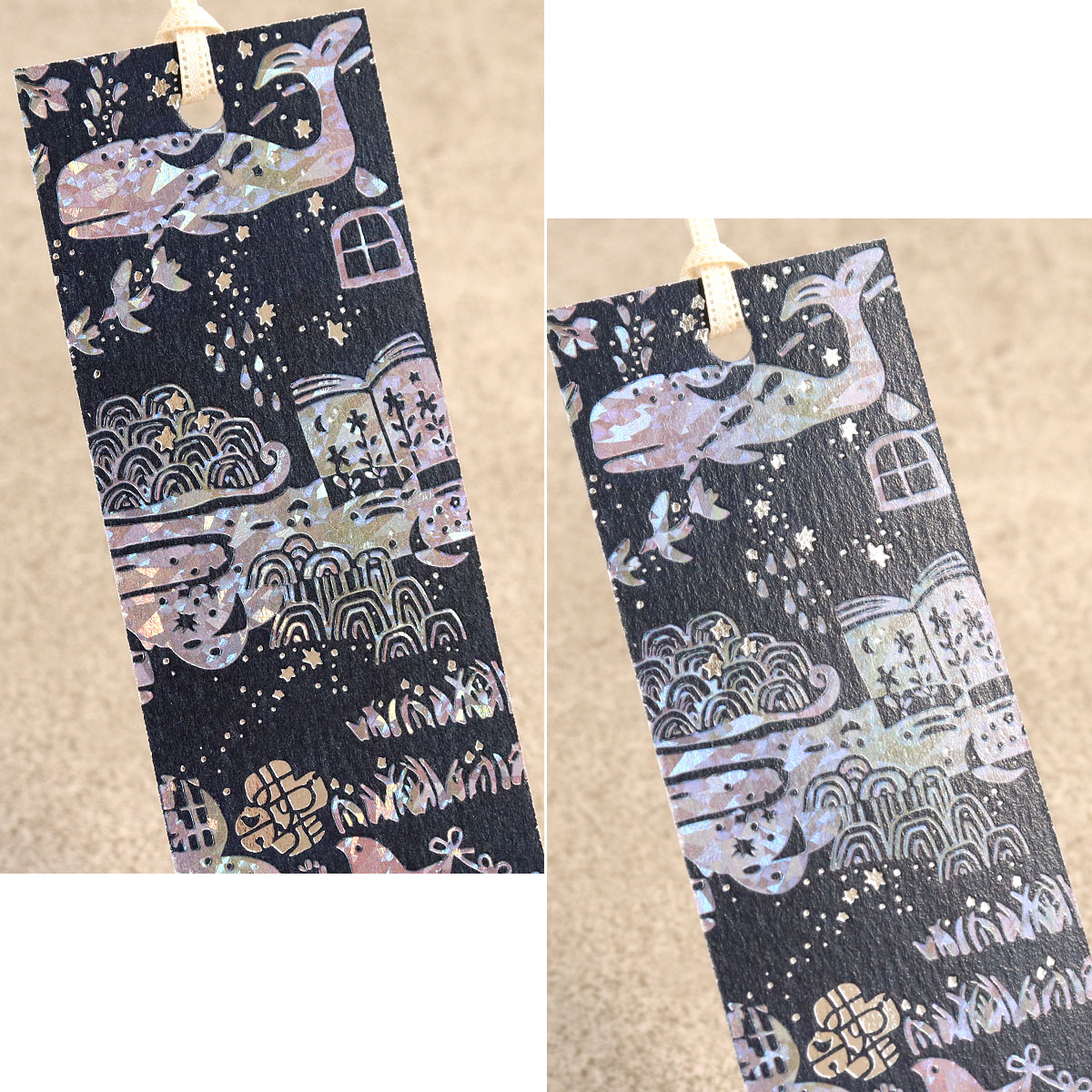 楽天市場】栞 しおり 箔押し みすゞうた 2枚セット 全6種 ROKKAKU