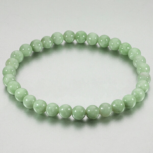 楽天市場】本翡翠 ミャンマー産 ブレスレット 6mm 17〜17.5cm M〜L