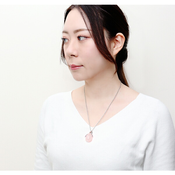 楽天市場】ローズクォーツ シルバー ペンダントトップ 雫 チェーンなし