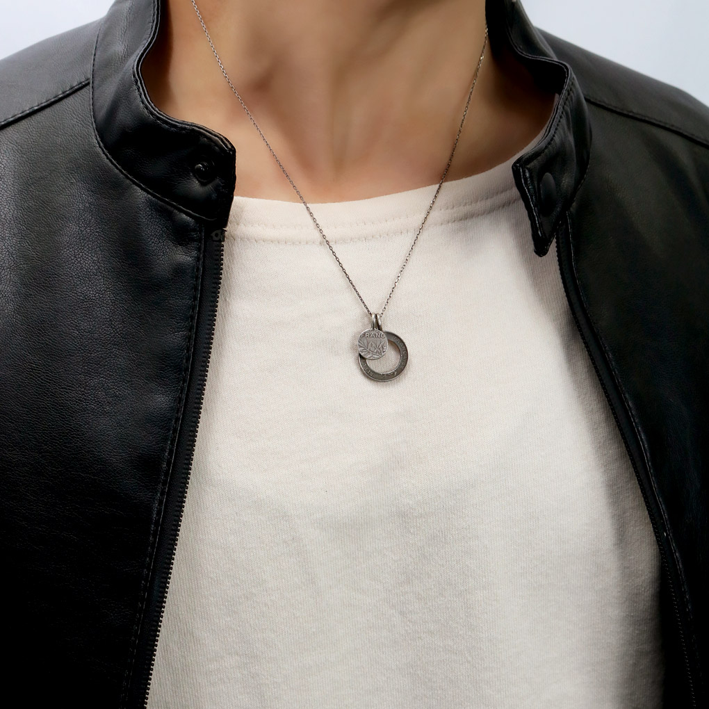 楽天市場】THEFT セフト シルバーコイン ネックレス ペンダント