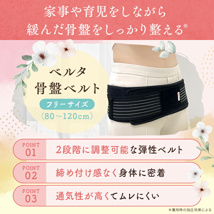 楽天市場】骨盤ベルト 骨盤 産後 ケア 腰痛 ブラック 骨盤サポート