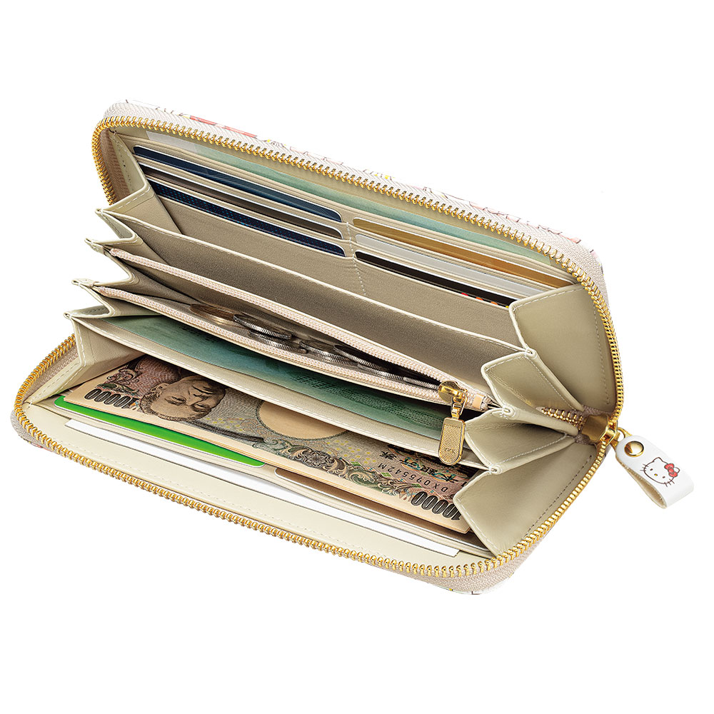 楽天市場】HELLOKITTY ハローキティ 花あそび 浅草文庫 牛革製 長財布