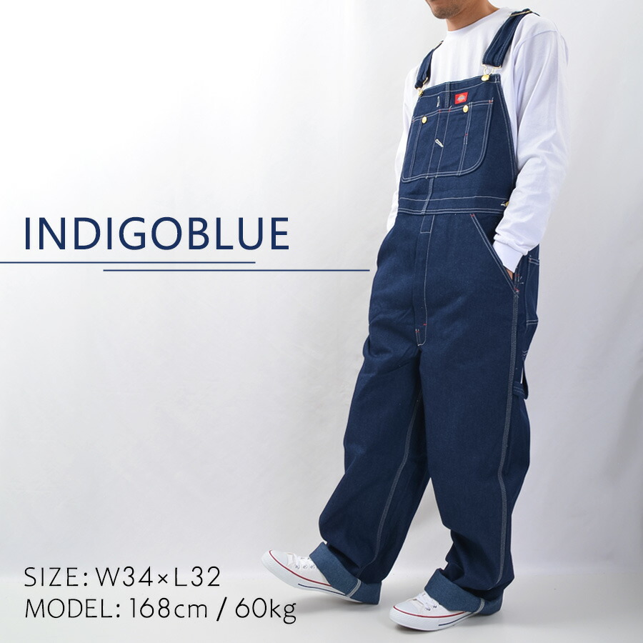 楽天市場】ディッキーズ Dickies オーバーオール デニム INDIGO BIB