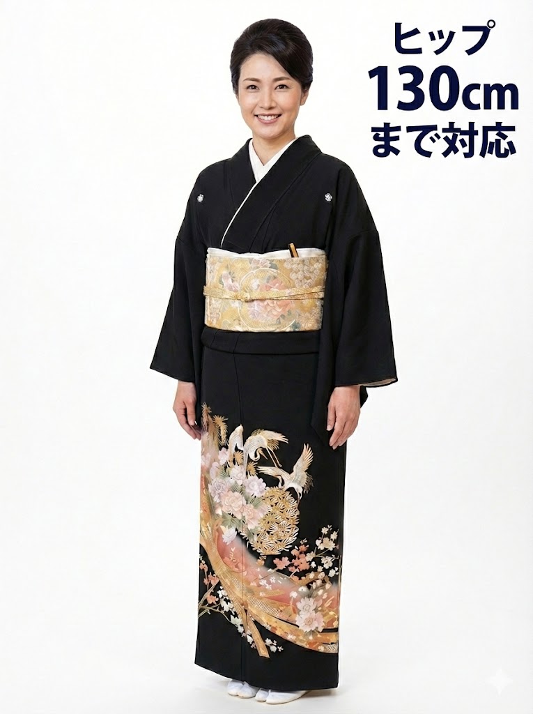 楽天市場】【留袖】レンタル 27号 H130cm迄 黒留袖 フルセットレンタル