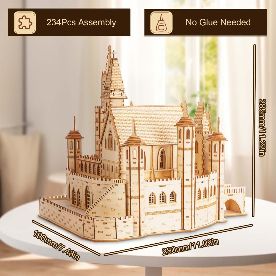 楽天市場】Hallisun 3D木製パズル 大人向け 14歳+ 組み立て立体パズル