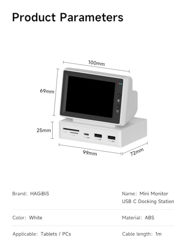 楽天市場】【送料無料】Hagibis IPSミニモニター 3.5インチ USB-C ハブ